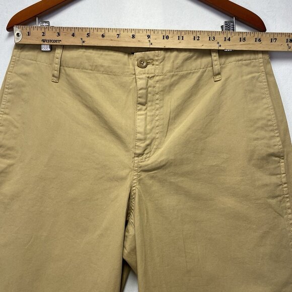 J.Crew High-Rise Wide Leg Khaki Chino Pants Women Size 29 Beige Flat Front New - Picture 6 of 16